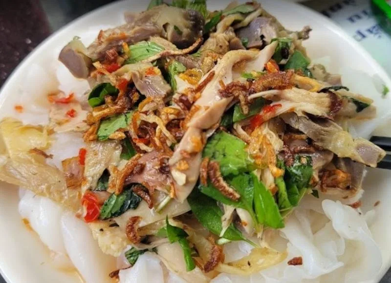 Bánh Ướt Lòng Mề Gà A Nhi tại Đà Lạt