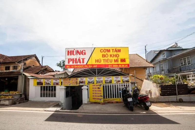 Hủ tiếu quán Hùng Phát tại Đà Lạt