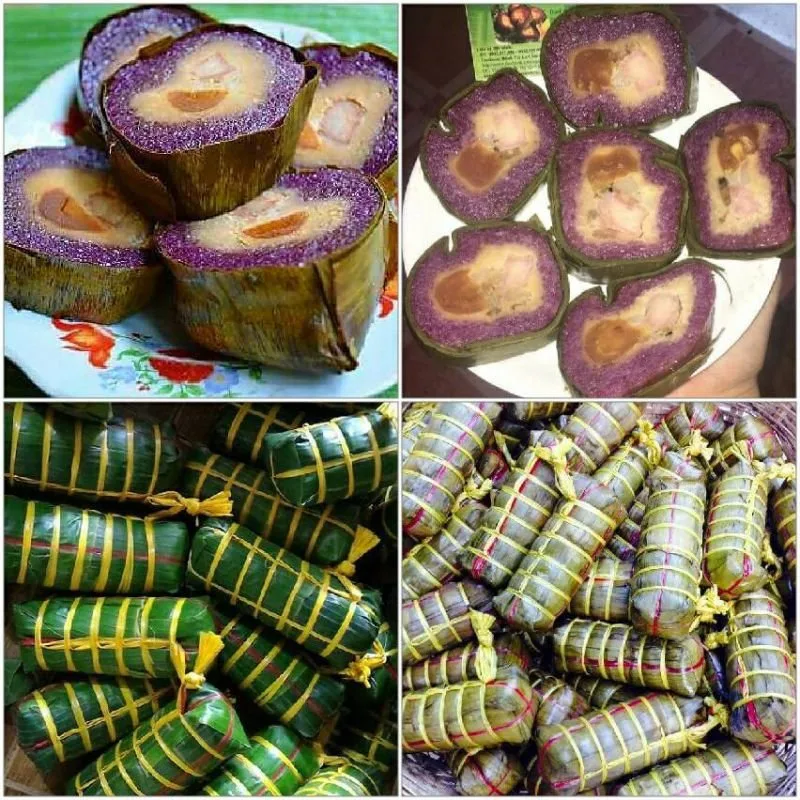 Bánh tét lá cẩm Cần Thơ tại Đà Lạt