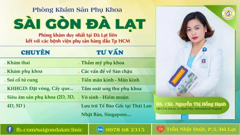 Phòng khám sản phụ khoa Sài Gòn – Đà Lạt tại Đà Lạt