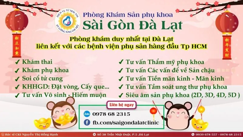 Phòng khám sản phụ khoa Sài Gòn – Đà Lạt tại Đà Lạt