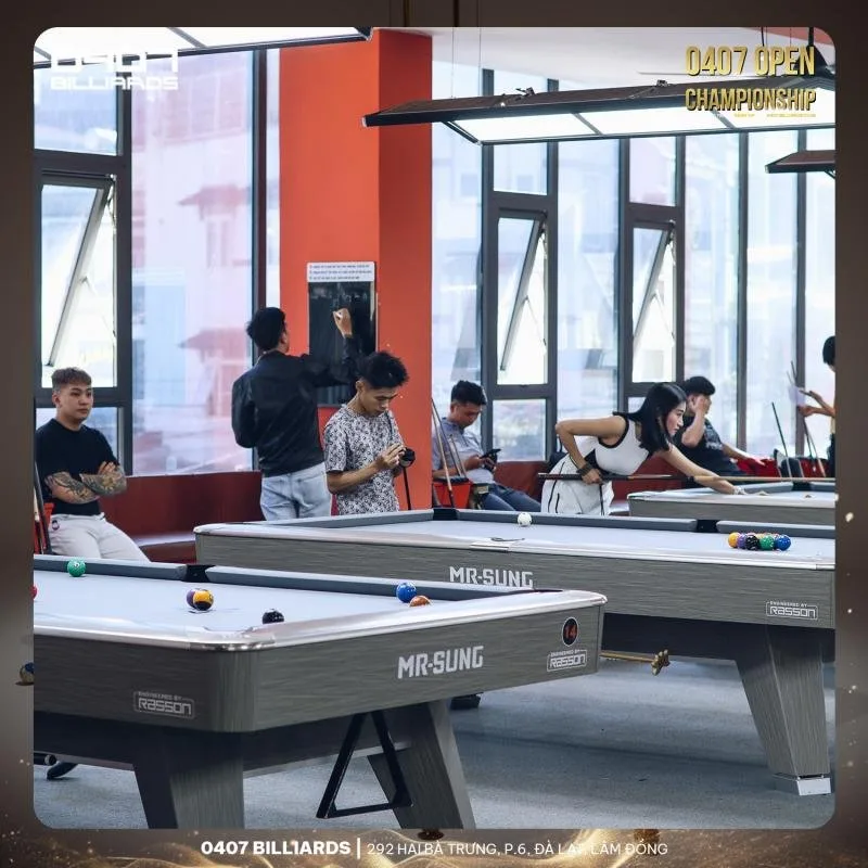 0407 Billiards tại Đà Lạt